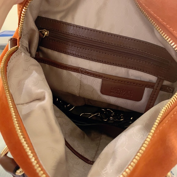 Michael Kors Uptown Astor Persimmon Large Satchel - Picture 2 of 2